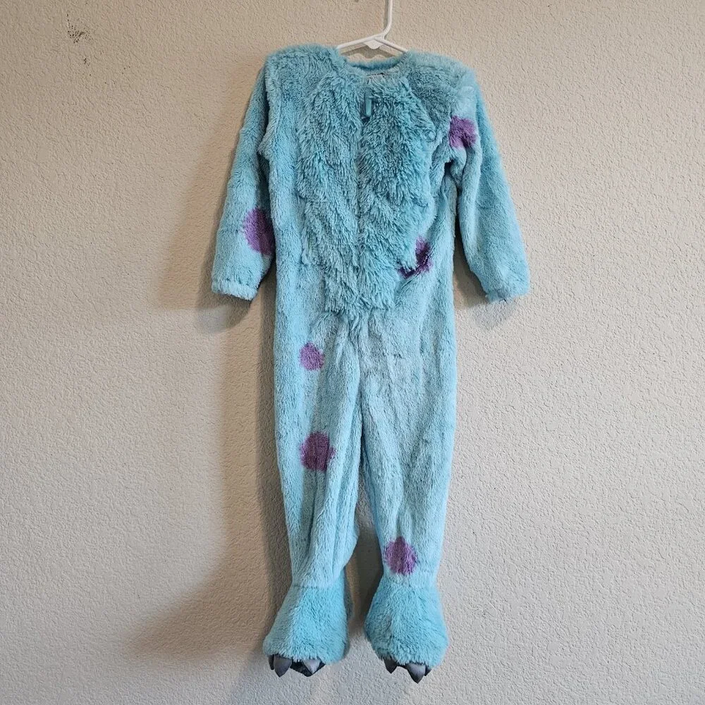 Monsters Inc Sully Sullivan Furry Tail One Piece Halloween Costume Toddler 2T
